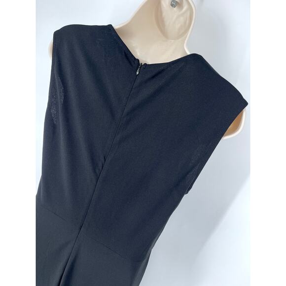 Lulus NEW Enticing Endeavors Black Jumpsuit XL Wide Leg Crepe Knit Square Neck - Picture 6 of 11